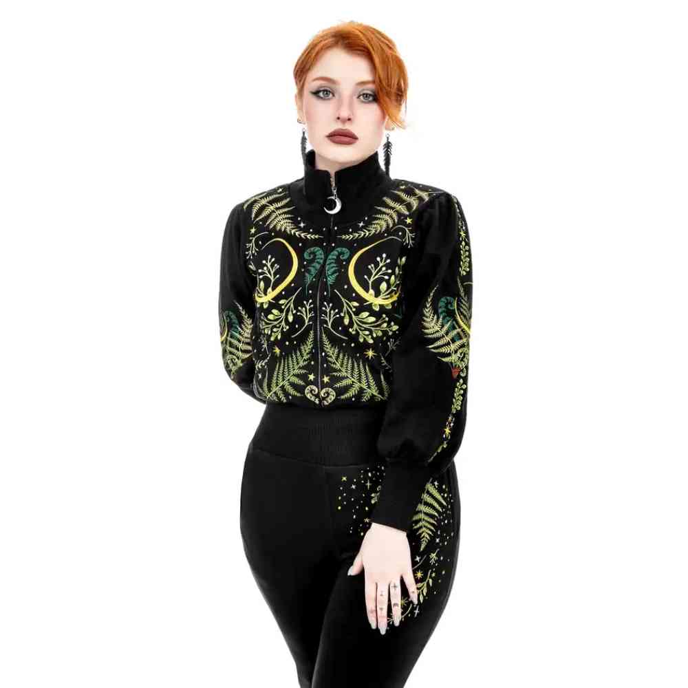 Restyle - Herbal Crop Sweater - Black